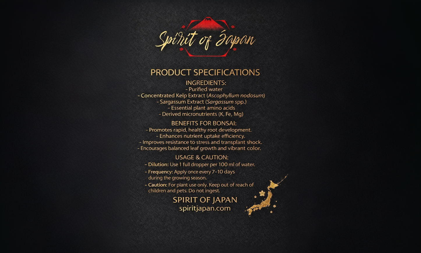 Spirit of Japan Seaweed Nutrient Solution: Protect Your Bonsai