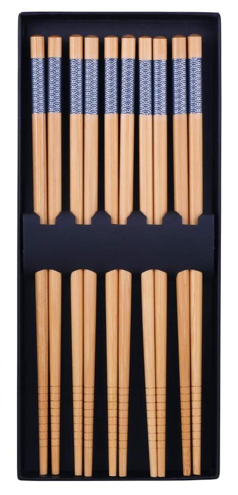 Natural Bamboo Chopsticks 5 Pairs