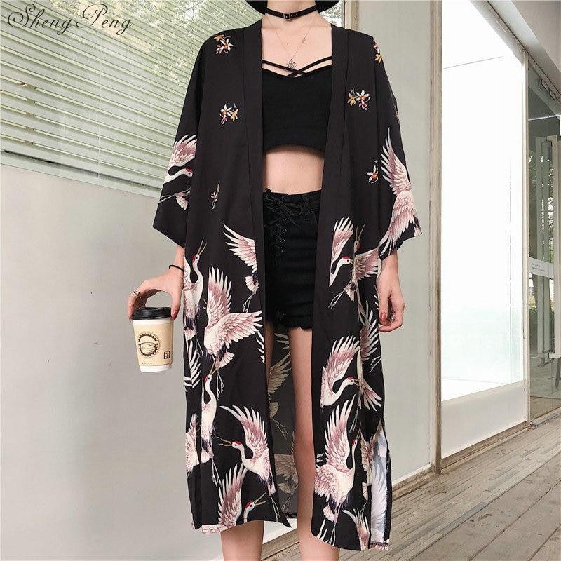 Modern Crane Kimono Modern Crane Kimono