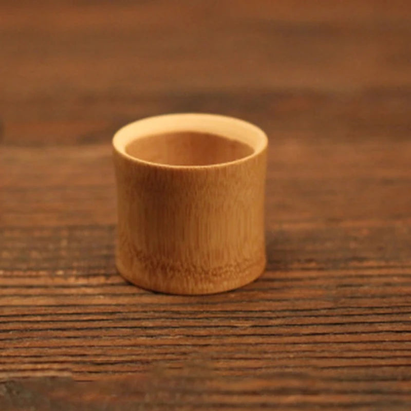 Natural Bamboo Carved Water Cup