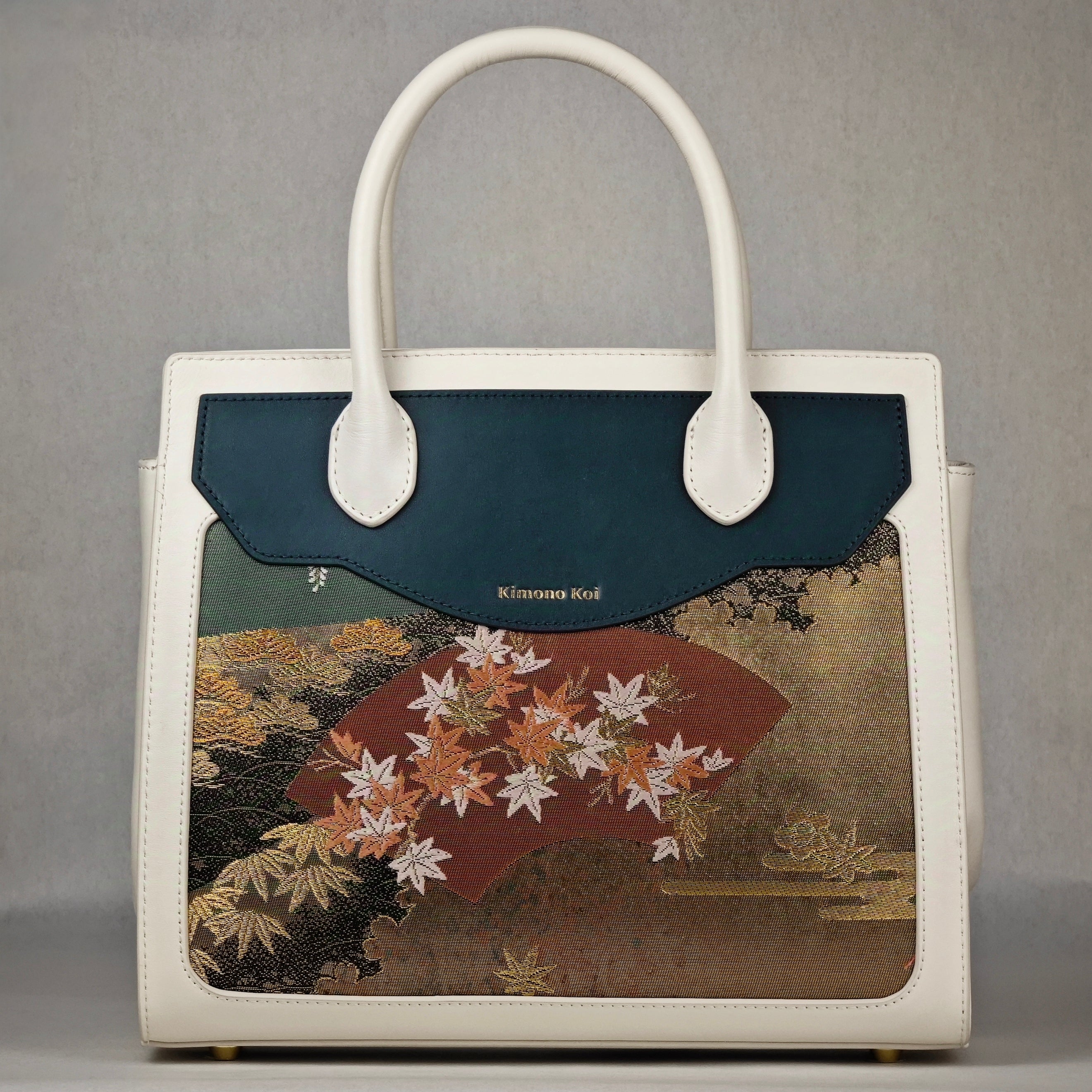 Kimono Koi Obi Silk Leather Bags | Spirit of Japan