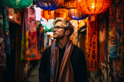 Men's Kimono Scarf - KimonoKoi.com