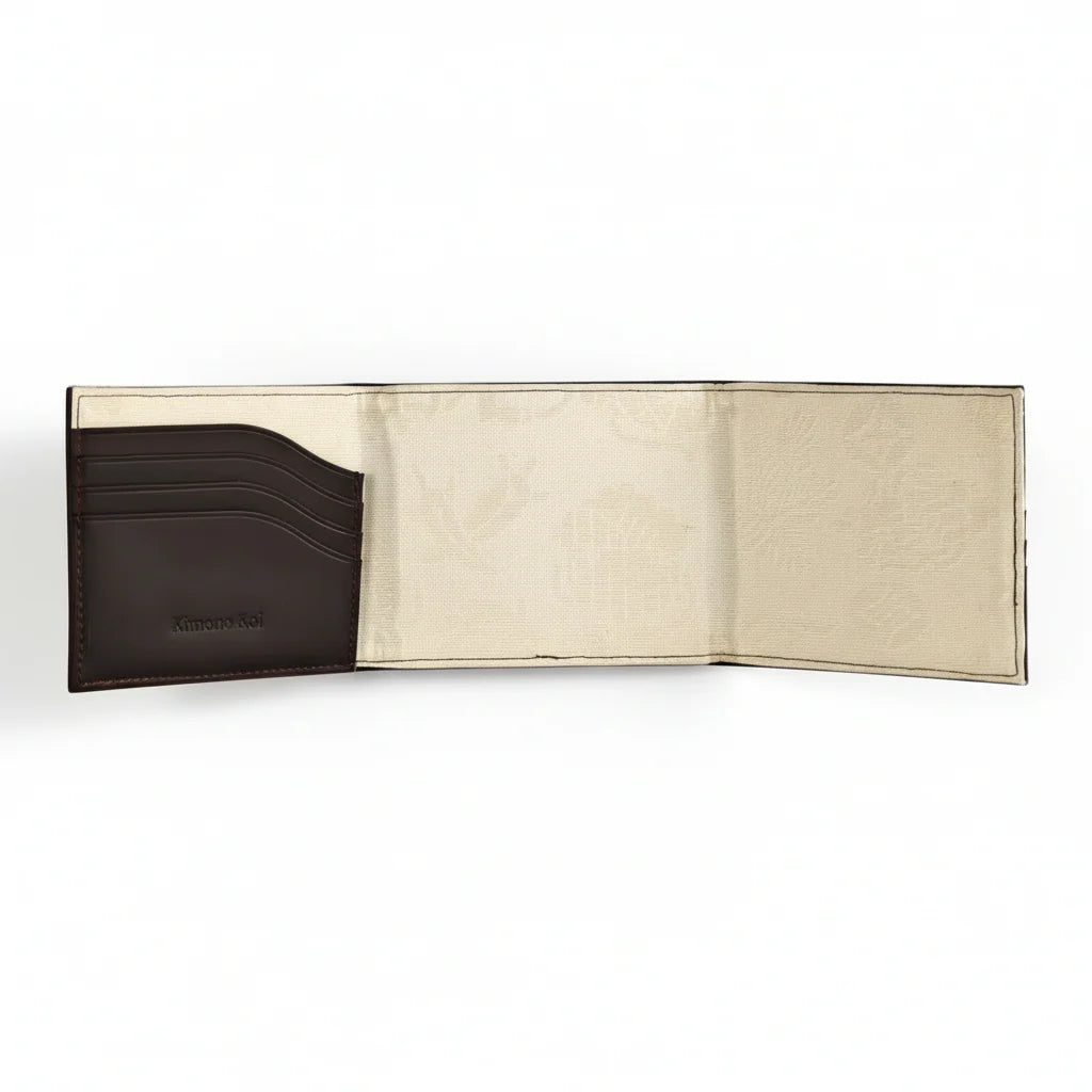 Kimono Koi Obi Silk Leather Wallet