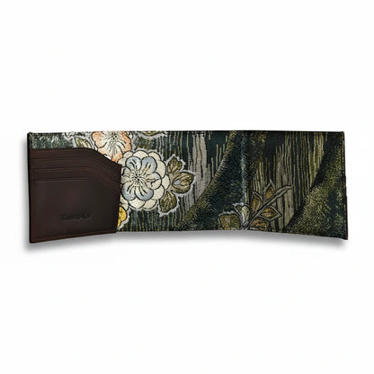 Kimono Koi Obi Silk Leather Wallet