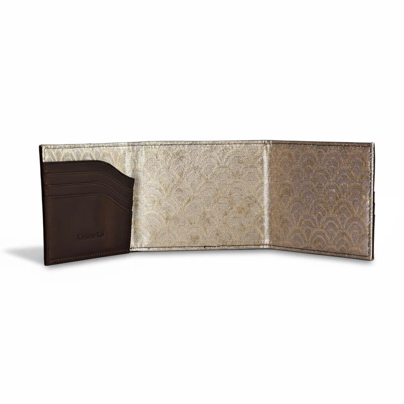 Kimono Koi Obi Silk Leather Wallet