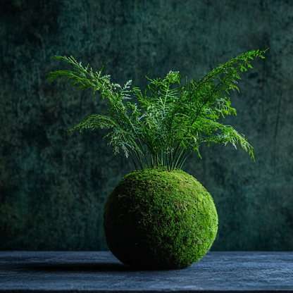 Asparagus Fern Kokedama (Grown Bonsai)