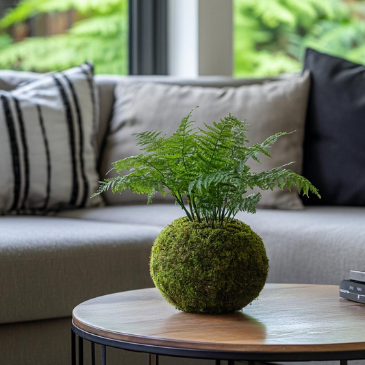 Asparagus Fern Kokedama (Grown Bonsai)