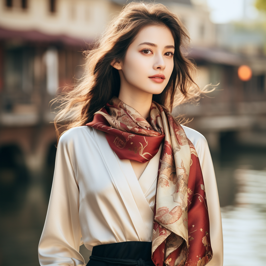 Vintage Kimono Scarf - KimonoKoi.com