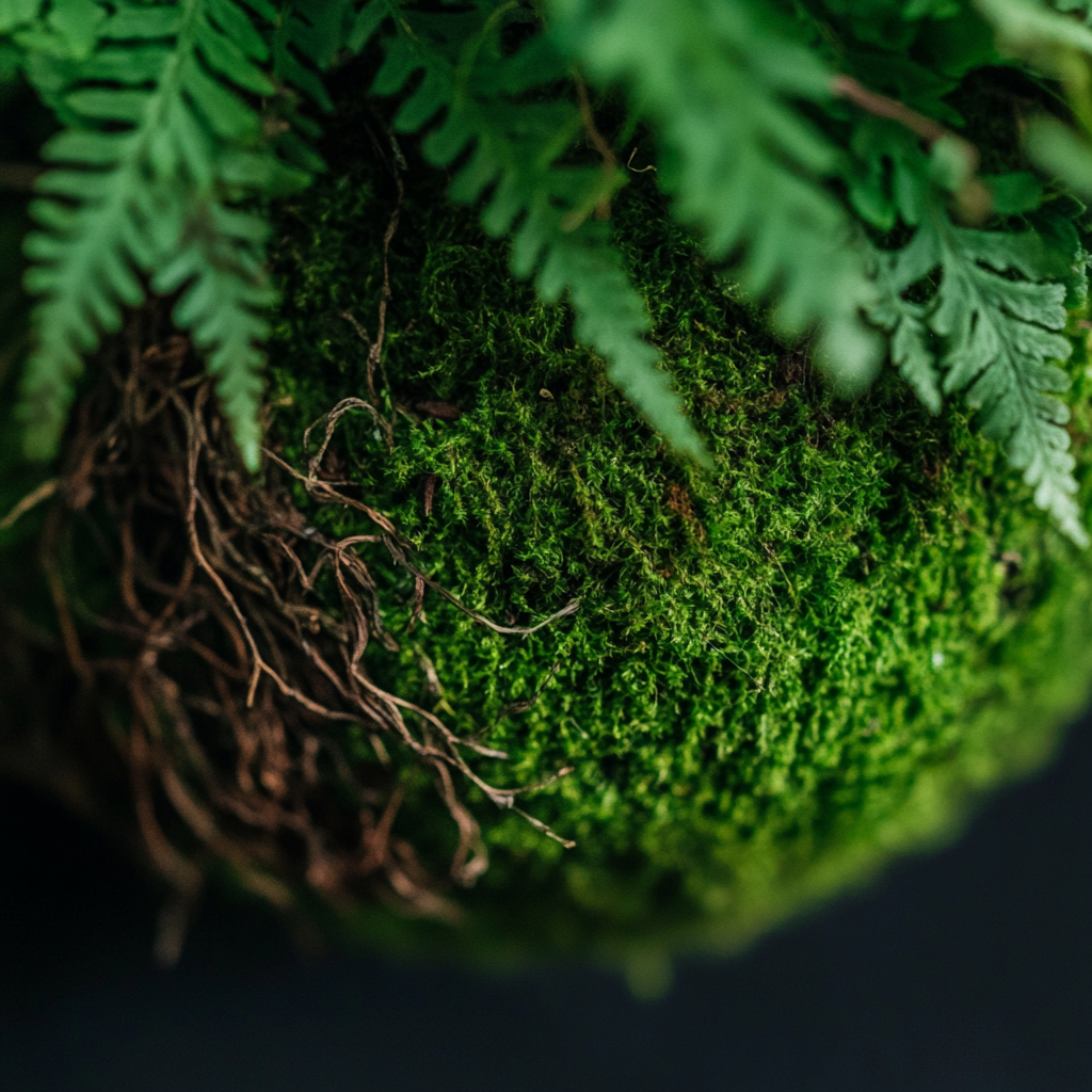 Asparagus Fern Kokedama (Grown Bonsai)