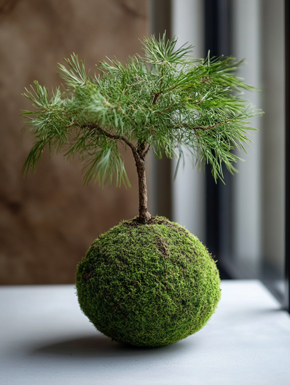 Osaka Pine Kokedama (Grown Bonsai)