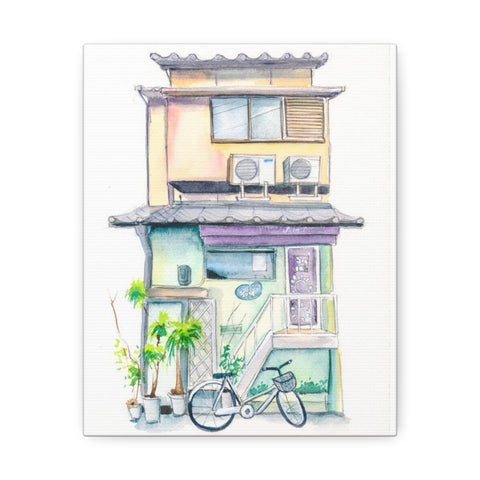 Kyoto Machiya Watercolor