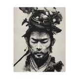 Peaceful Samurai Ink Splash