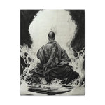Praying Monk Ink Splash