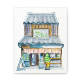 Matcha Shop Aquarell