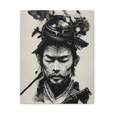 Peaceful Samurai Ink Splash