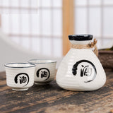 White Ceramic Japanese Sake Set