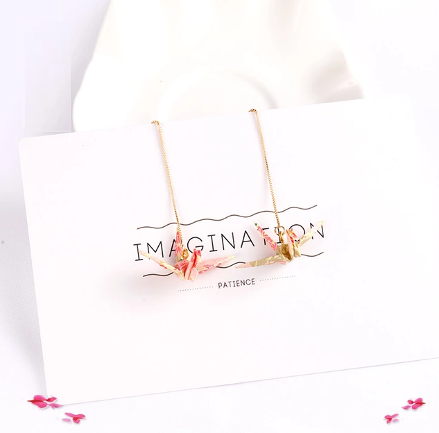 Kawaii Origami Crane Earrings