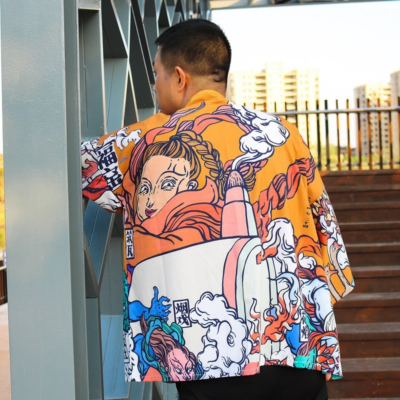 Japanese Modern Kimono Shirt