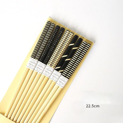 Natural Bamboo Chopsticks 5 Pairs