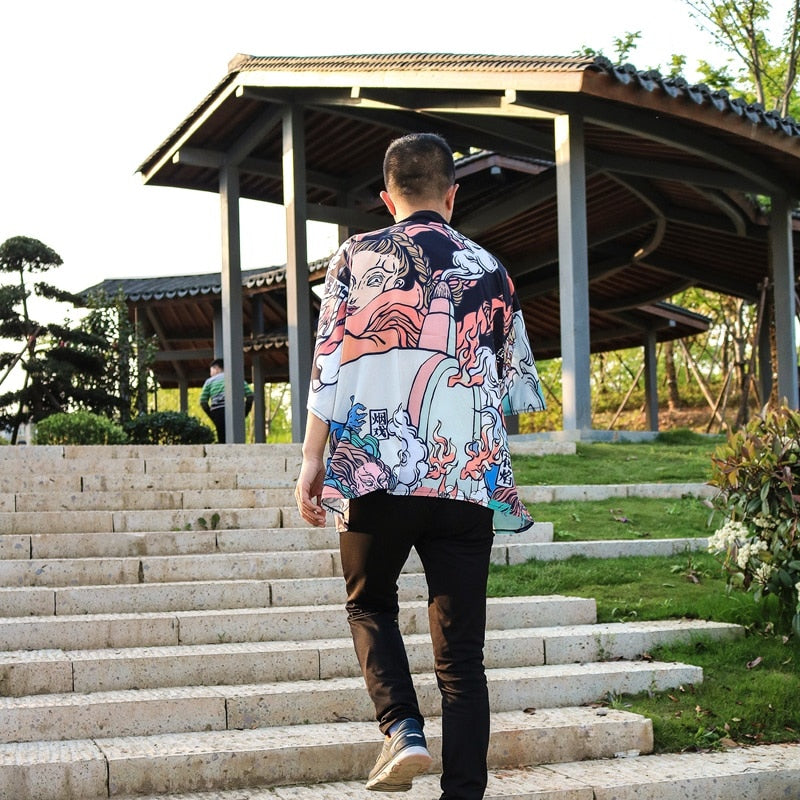 Japanese Modern Kimono Shirt