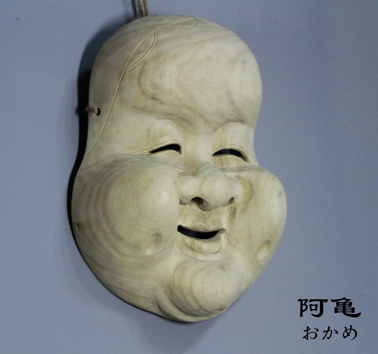 彫刻・オブジェ Wooden Noh Mask il_fullxfull.6726215332_9qas.jpg