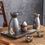 Vintage japanische Keramik Sake-Set 