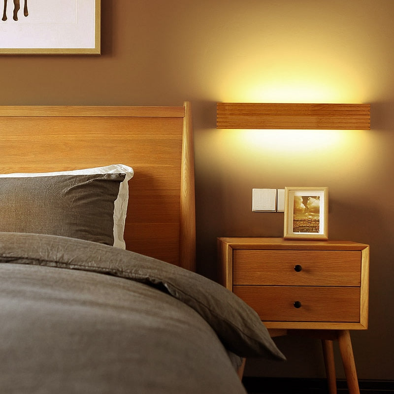 Modern Japan Wooden Wall Light