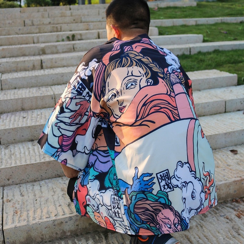 Japanese Modern Kimono Shirt
