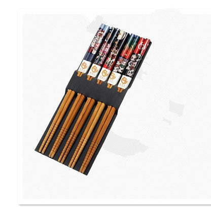 Natural Bamboo Chopsticks 5 Pairs