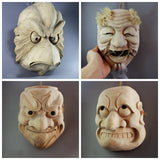 Japanese Traditional Wooden Noh Mask