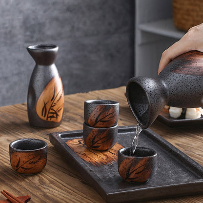 Vintage Japanese Ceramic Sake Set