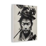 Peaceful Samurai Ink Splash