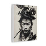 Peaceful Samurai Ink Splash