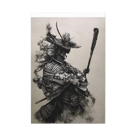 Kampf-Samurai-Tintenspritzer