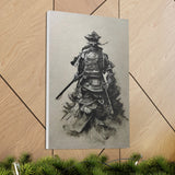 Salpicadura de tinta samurái