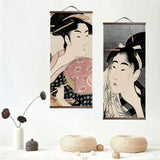 Traditional Ukiyoe Canvas Scroll Art