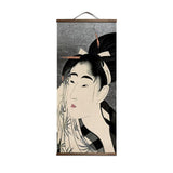 Traditional Ukiyoe Canvas Scroll Art