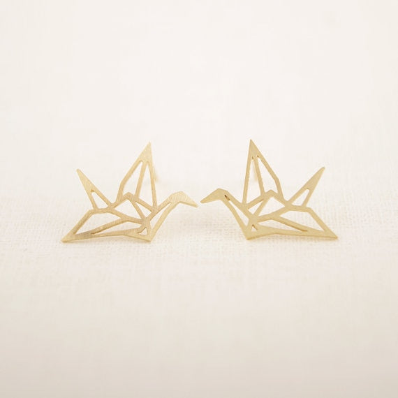Beautiful Japanese Crane Earrings