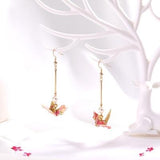 Kawaii Origami Crane Earrings