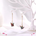 Kawaii Origami Crane Earrings