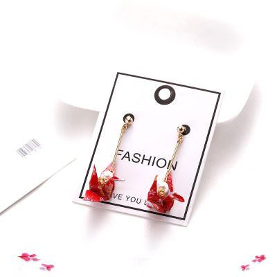 Kawaii Origami Crane Earrings