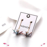 Kawaii Origami Crane Earrings