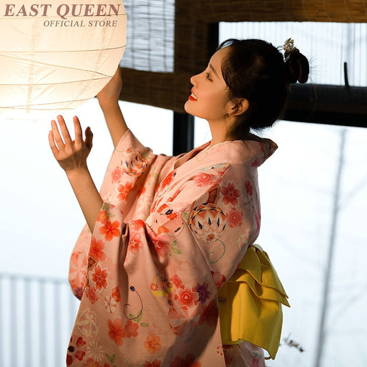 Traditional Pink Sakura Kimono