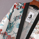 Lässiger Kimono mit Blumenmuster 