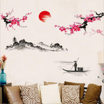 Watercolor Art Landscape Wall Stickers